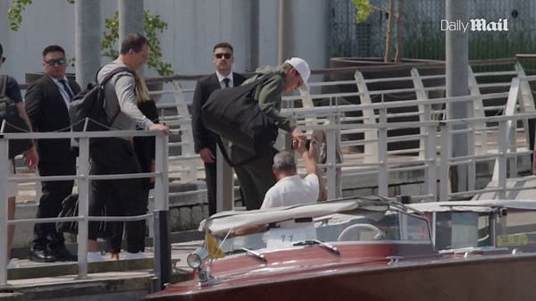 Queen of Jordan and Tom Brady arrive in Venice for Bezos wedding