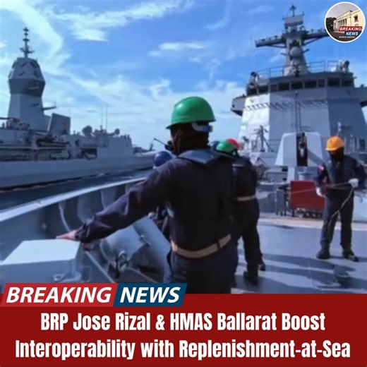 The BRP Jose Rizal (FF150) and HMAS Ballarat (FFH155) successfully carried out a Replenishment-at-Sea (RAS) — a vital naval operation that enhances combined maritime capabilities and strengthens logistics interoperability between the Philippines and Australia. This coordinated maneuver highlights the growing partnership and readiness of both navies to operate seamlessly together in support of regional security and stability across the Indo-Pacific. 🌏🤝 🎥 Video by TSg Obinque PAF / PAOAFP #PHNa