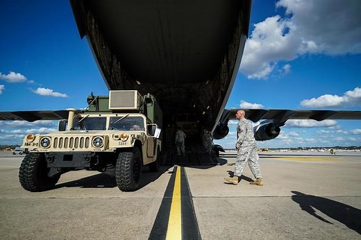 Army Accidentally Drops Humvee from C-17 over Fort Bragg