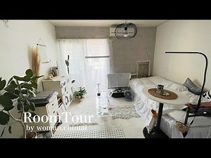 【ルームツアー】都内 1R 一人暮らし | 簡単DIYで自分好みのお部屋に◎ | 観葉植物・ホワイトインテリア | roomtour