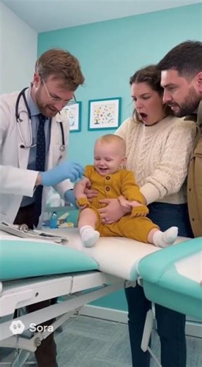 Brave Baby Smiles During Injection | Cute Baby Doctor Moment