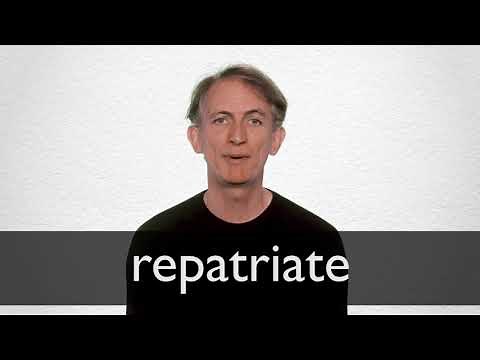 How to pronounce REPATRIATE in British English