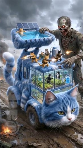 Cat Army vs Giant Zombie: Victory at Last! 🐾⚔️💥