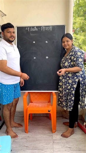 4 dots = Shiv ji drawing tutorial by brother and sister step by step for beginners #shorts