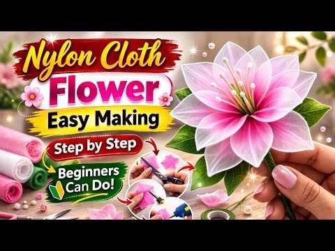 How to make nylon stocking cloth flower