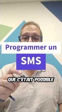 Programmer l'envoi d'un SMS sur son téléphone portable 🤩🤩 #shorts #astuce #telephone #sms