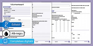 Fișă psihopedagogică preșcolari – Model
