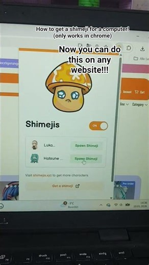 how to get a shimeji on your computers chrome!! #shimeji #miku #vocaloid #gacha #ddlc #legit