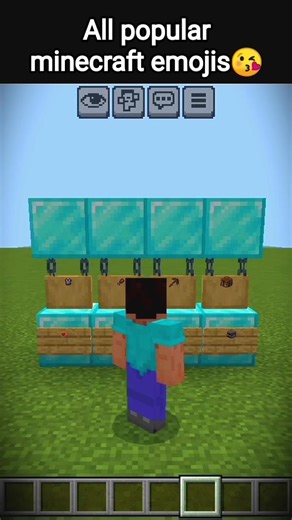 All minecraft popular emojis😘in Minecraft 😎