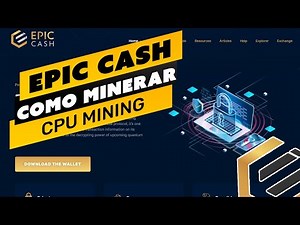 ⛏️💰 COMO MINERAR A MOEDA EPIC CASH (EPIC) - PASSO A PASSO - CPU MINING