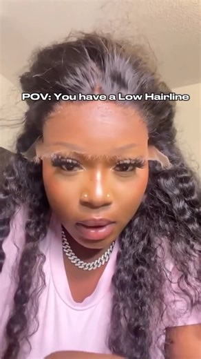 POV: You have a low hairline🤨🤦🏻‍♀️😂 #hairgoals #longhairstyles #frontal #edgeslaid #kinkycurly #wigtutorial | Cynosure Hair Mall