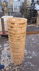 Braiding and Making a Half Bushel Basket. #greenfieldbasketmanufacturing #woodenbaskets #AmericanMade | Greenfield Basket Manufacturing