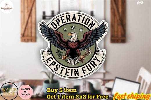 Anti Trump Protest Sticker/car Magnet | Stop Military Action Decal, Operation Epstein Fury Sticker - Etsy