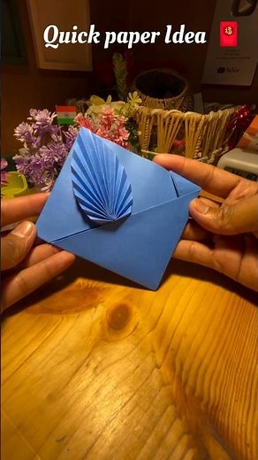turn A4 size sheet into envelope ✉️ card 😊🥰#diy #paper #papercraft #shorts #short #trending #viral