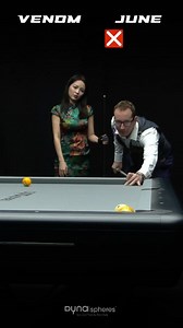 862K views · 10K reactions | Recorded a few challenges while at the Kozoom studio with the most famous referee in China Zhongyao Wang aka June! Yeah she can play a little too ✅ #spin #pool #trickshot #9ball #snooker #billiards #8ballpool #8ball #trick #bida | Florian 'Venom' Kohler | Facebook