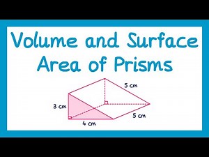 Volume and Surface Area of Prism - GCSE Maths