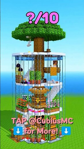 🌲Skyscraper Tree House! #minecraft ‪@CubiusMC‬