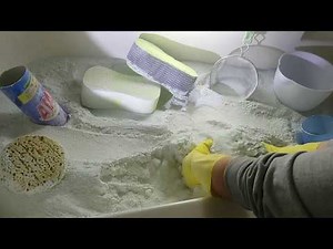 Appx. 175-can Bathtub Dry Powder Play❗COMET&AJAX - asmr