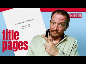 Screenplay TITLE PAGE Dos and Don'ts - Screenwriting Tips for Beginners