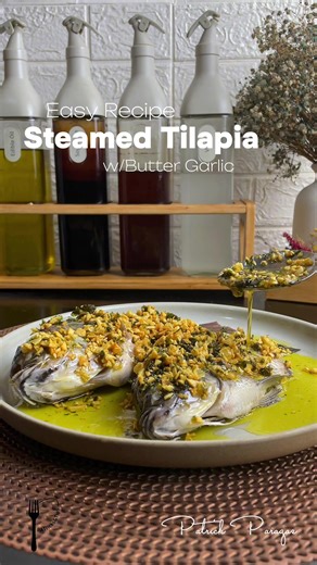 Steamed Tilapia with Butter and Garlic Recipe