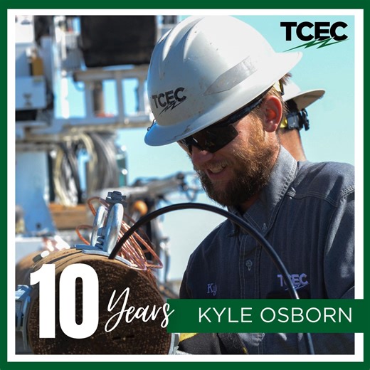5.9K views · 86 reactions |  Cheers to our first quarter milestone anniversary achievers!  Kyle Osborn - 10 years Trevor Smith - 10 years Billie Stump - 10 years Armando Hernandez - 10 years Juan Martinez - 10 years Your dedication and hard work inspire us all. Congratulations! | Tri-County Electric Cooperative, Inc. | Facebook