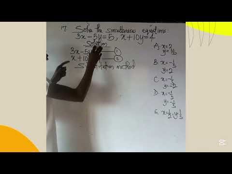 Math|Simultaneous Equation