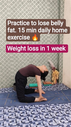 Practice Weight loss exercise at 🏠 loose 5 to 10kgs #fitness #fatlossjourney #weightloss #flatbelly