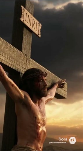 Jesus dies on the cross.#jesus #goodfriday #sora