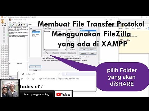 Membuat File Transfer Protokol Menggunakan FileZilla yang ada di XAMPP