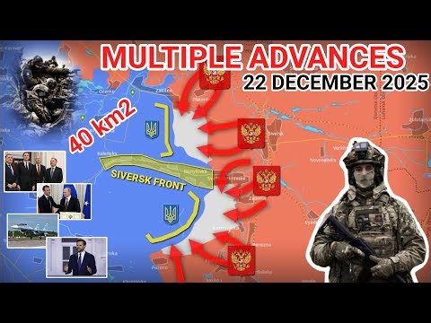 Russian Push Accelerates in Siversk & Zaporizhzhia | 40 km² Captured [22 December 2025]