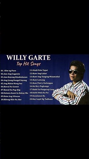 Willy Garte Songs Nonstop 2023 | Best of Willy Garte | Filipino Music | FULL ALBUM