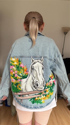 Custom Hand-painted Denim Jacket: Personalized Art - Etsy