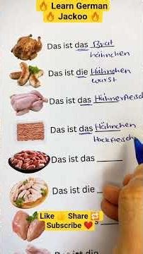 “German Meat Vocabulary Made Easy”🇩🇪| #deutschlernen #learngerman