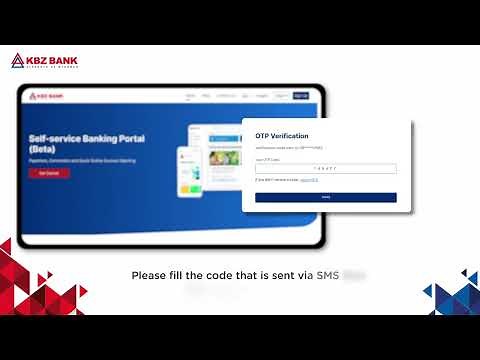 How to register KBZ Bank Self Service Banking Portal