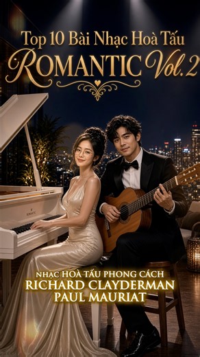 VOL.2 RICHARD CLAYDERMAN - PAUL MAURIAT STYLE |10 BÀI HOÀ TẤU ROMANTIC | #shorts