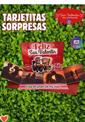 Tarjetita Sorpresa Pop-Up para San Valentín
