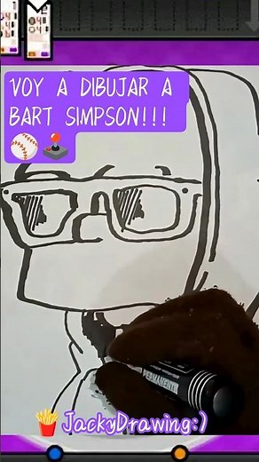 🎬🍟Cómo dibujar a bart simpson✏️