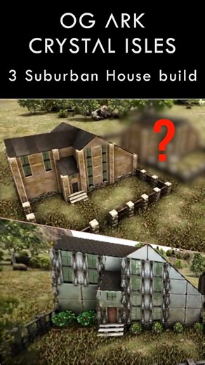 I BUILT THIS Suburban House in 3 Styles - OG ARK Crystal Isles