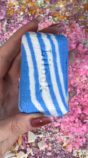 Cutting soap cubes ASMR.