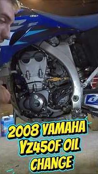 Yamaha YZ450F Oil Change #dirtbike #motorcycle #motocross #mechanic #diy
