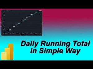 Calculate Daily Running Total in PowerBI | Create Chart | MI Tutorials