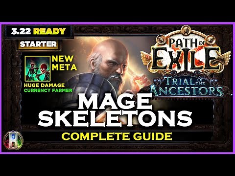 [PoE 3.22] MAGE SKELETONS GUARDIAN - COMPLETE GUIDE - PATH OF EXILE - TRIAL OF THE ANCESTORS