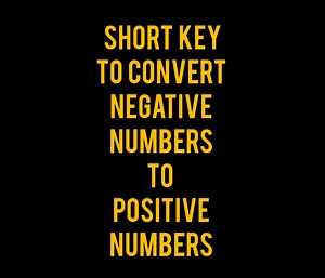 98 reactions · 11 shares | Short key  to convert negative numbers to positive Numbers in MS Excel #reelsfb #reelsviral #facebookreel #Excel #xlmaza | S. Gohar Rehman Tajak | Facebook