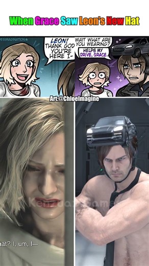 When Grace Saw Leon’s New Hat #ResidentEvilRequiem #ResidentEvil9 #RE9