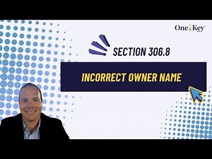 Incorrect Owner Name Violation | OneKey® MLS Solutions