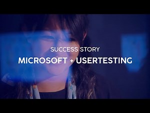 Microsoft + UserTesting success story