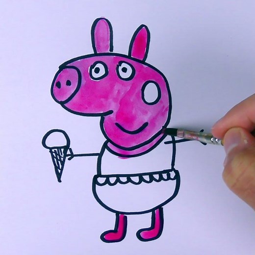 How to Draw Pig step by step easy #shorts