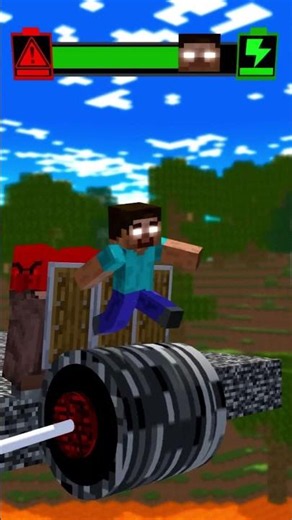 Help the Herobrine family defeat the villagers’ mutant villager! #shorts #trending