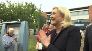 Le Pen votes in French parliamentary runoff