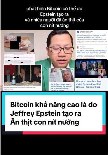 Bitcoin và mối liên hệ với Jeffrey Epstein